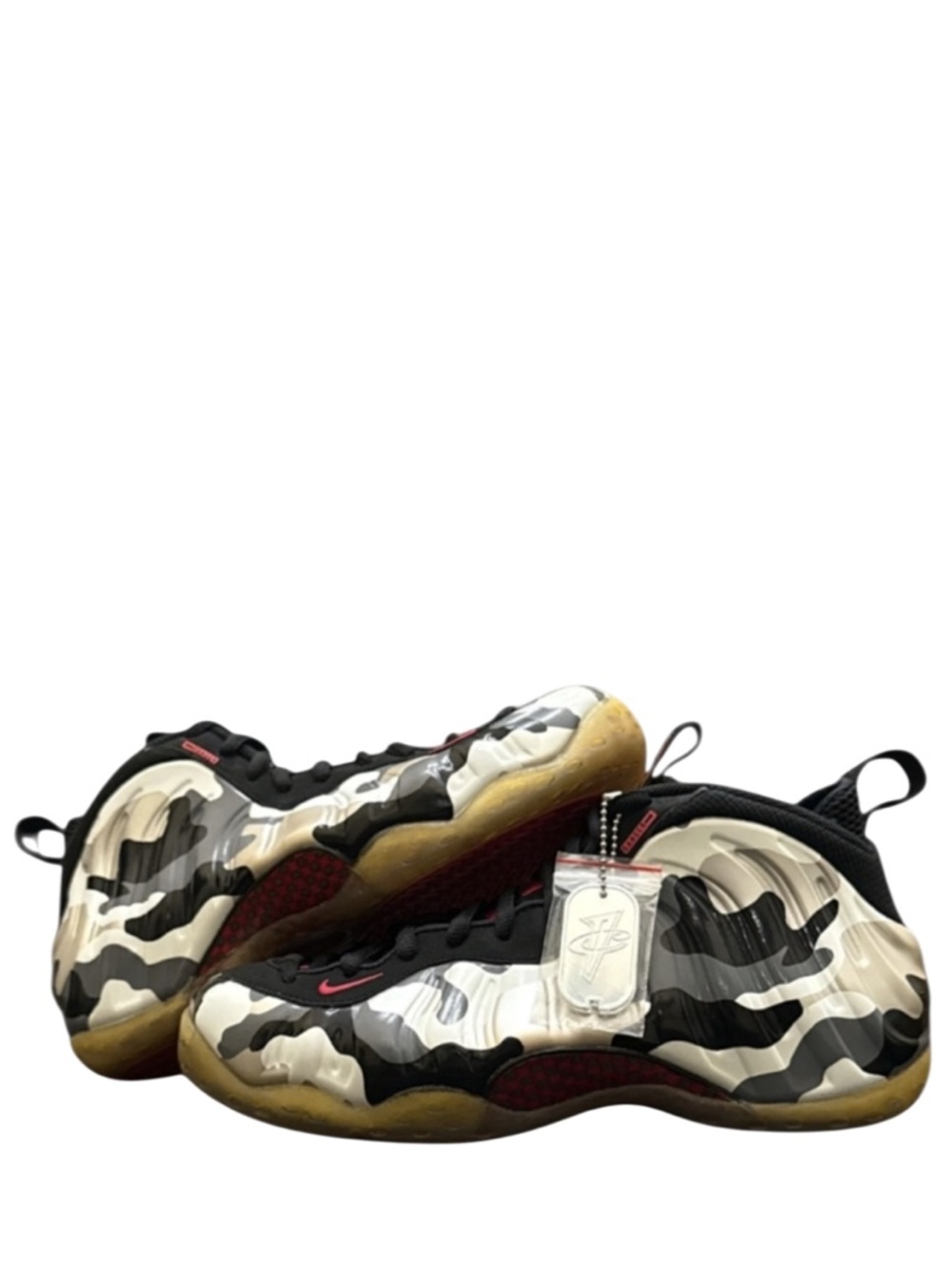 NIKE - AIR FOAMPOSITE ONE GREY TAN BLACK “FIGHTER JET” SNEAKERS